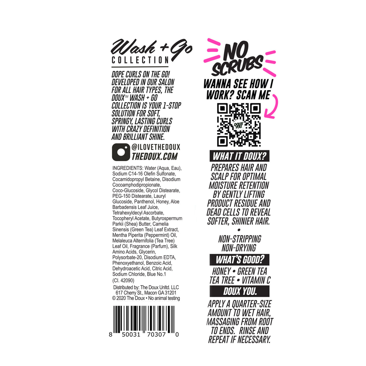 THE DOUX No Scrubs Exfoliating Shampoo (8oz)