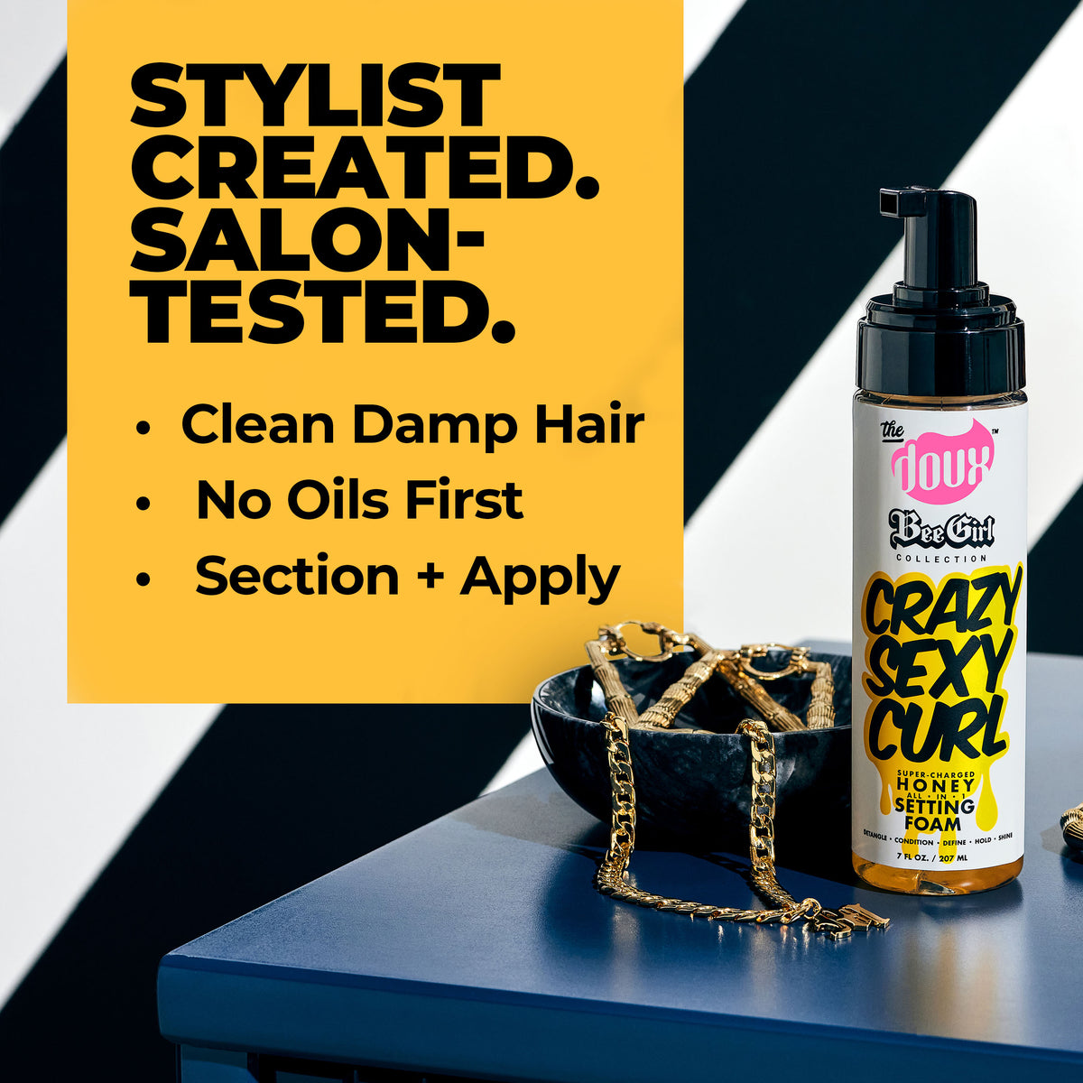 THE DOUX Bee Girl Crazy Sexy Curl Setting Form