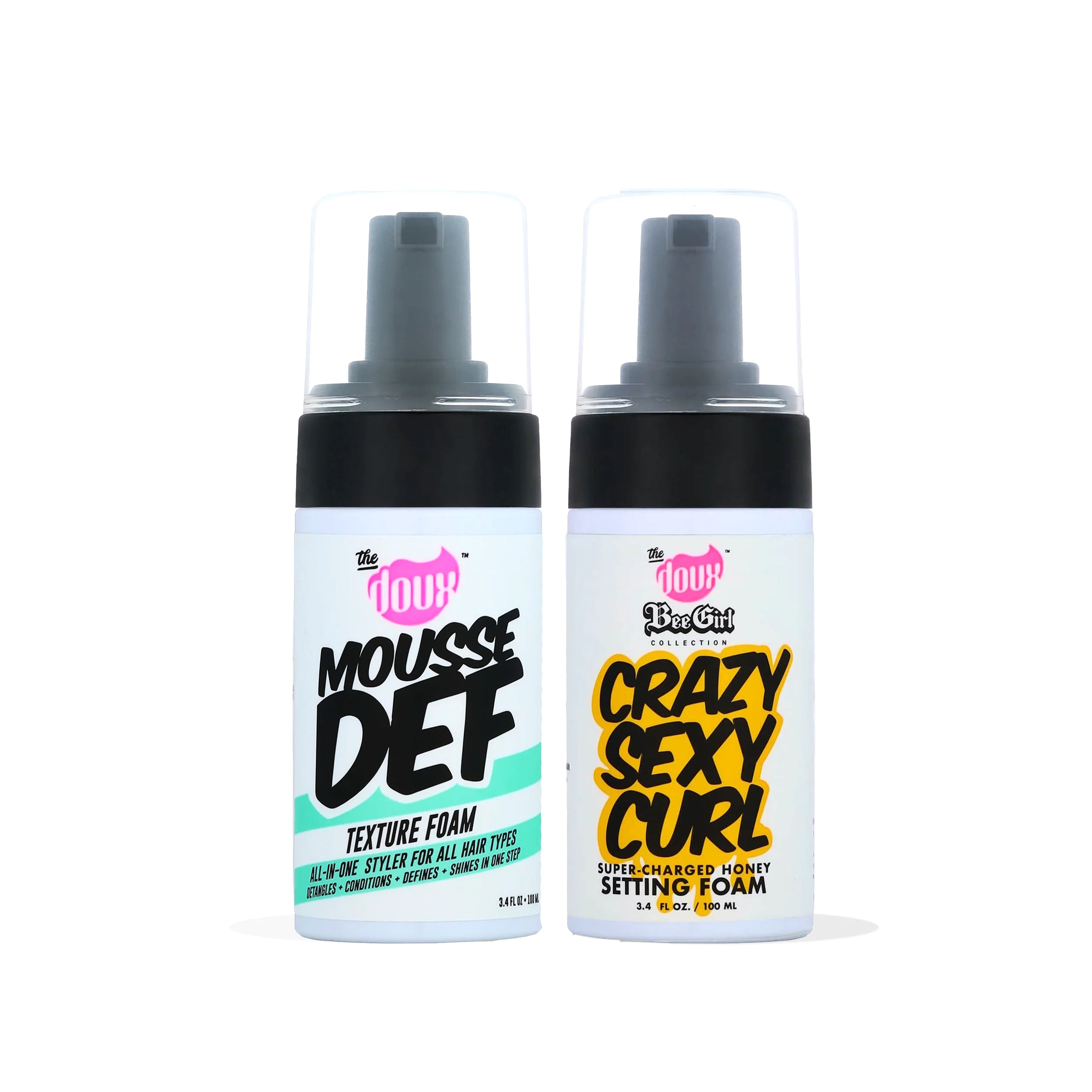 2 Pack Travel Bundle - MOUSSE DEF & CRAZYSEXYCURL™ Texture Foams 3.4 oz