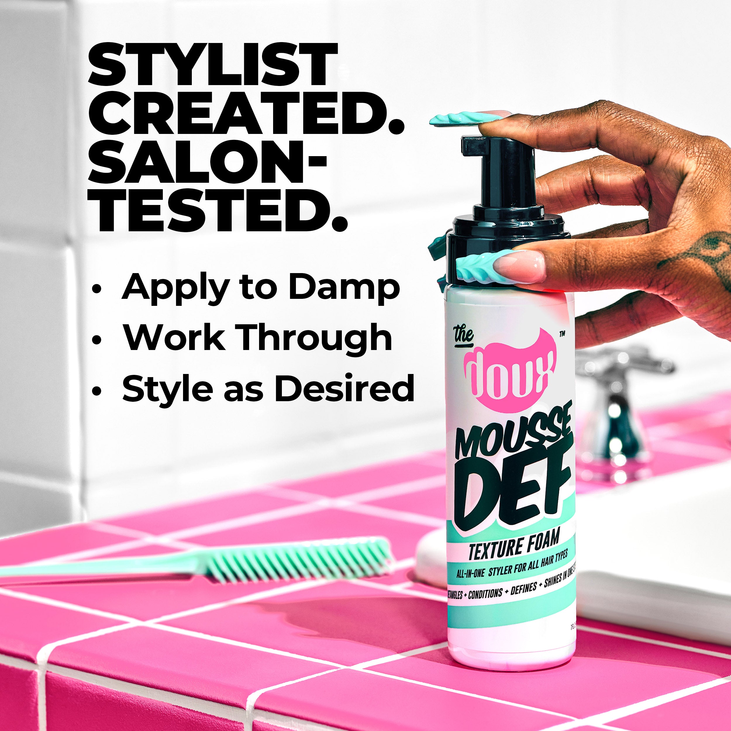 Mousse Def Texture Foam | Mousse for Natural Hair – The Doux