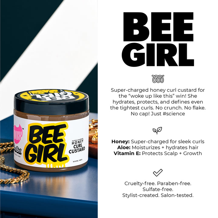 BEE GIRL Honey Curl Custard 16oz