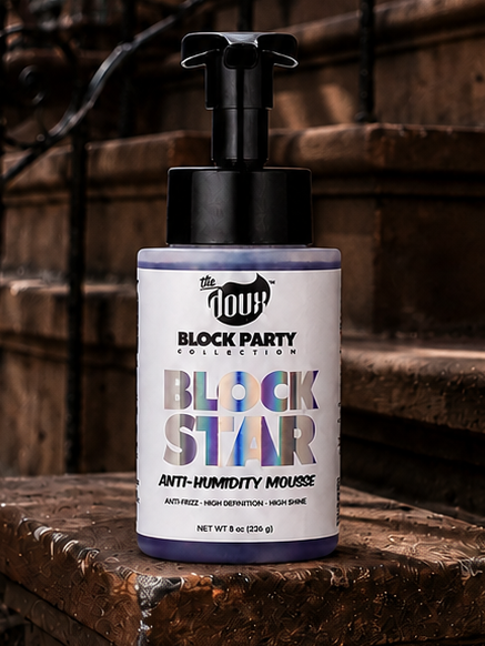 Block star on brownstone