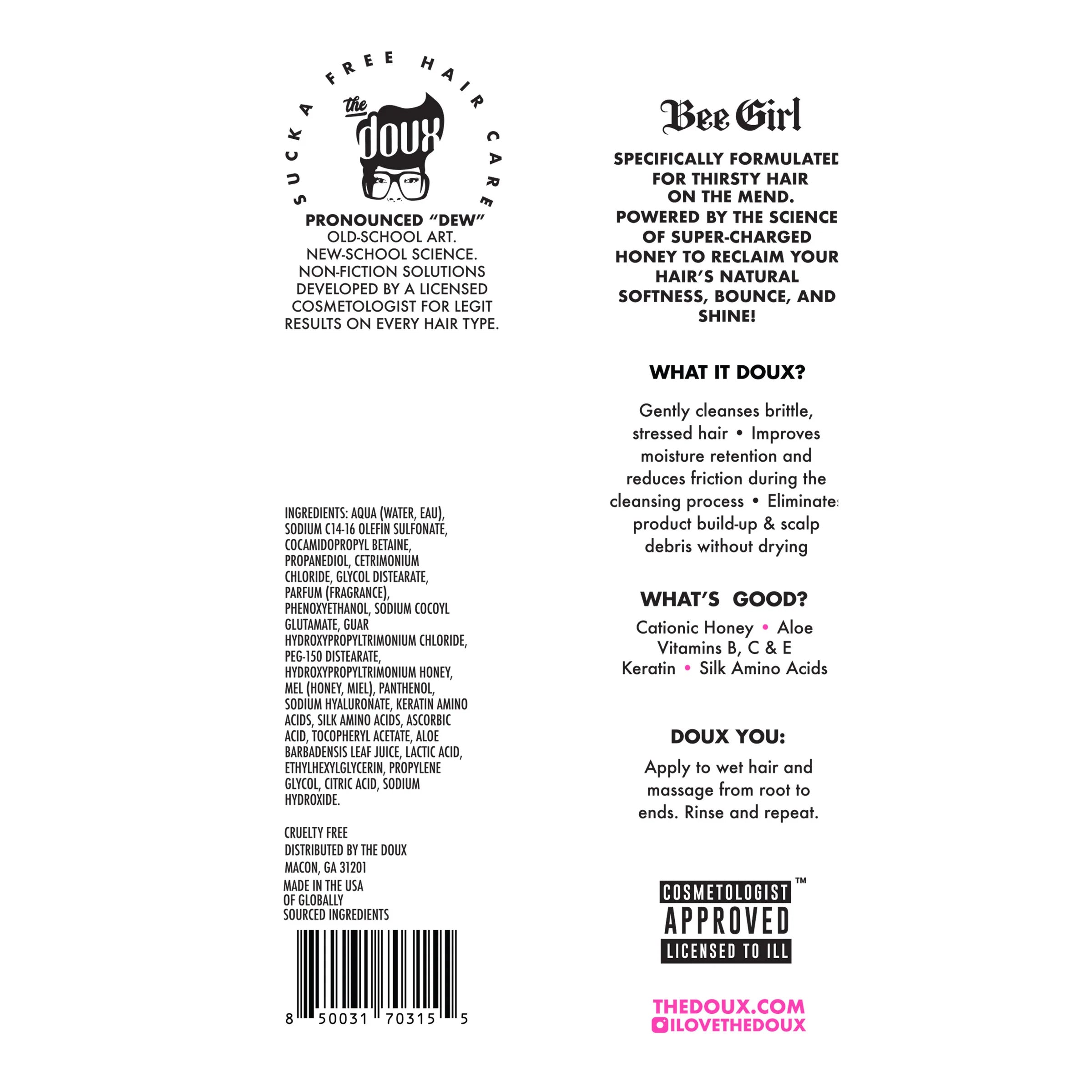 LADIES FIRST Honey Shampoo 8oz