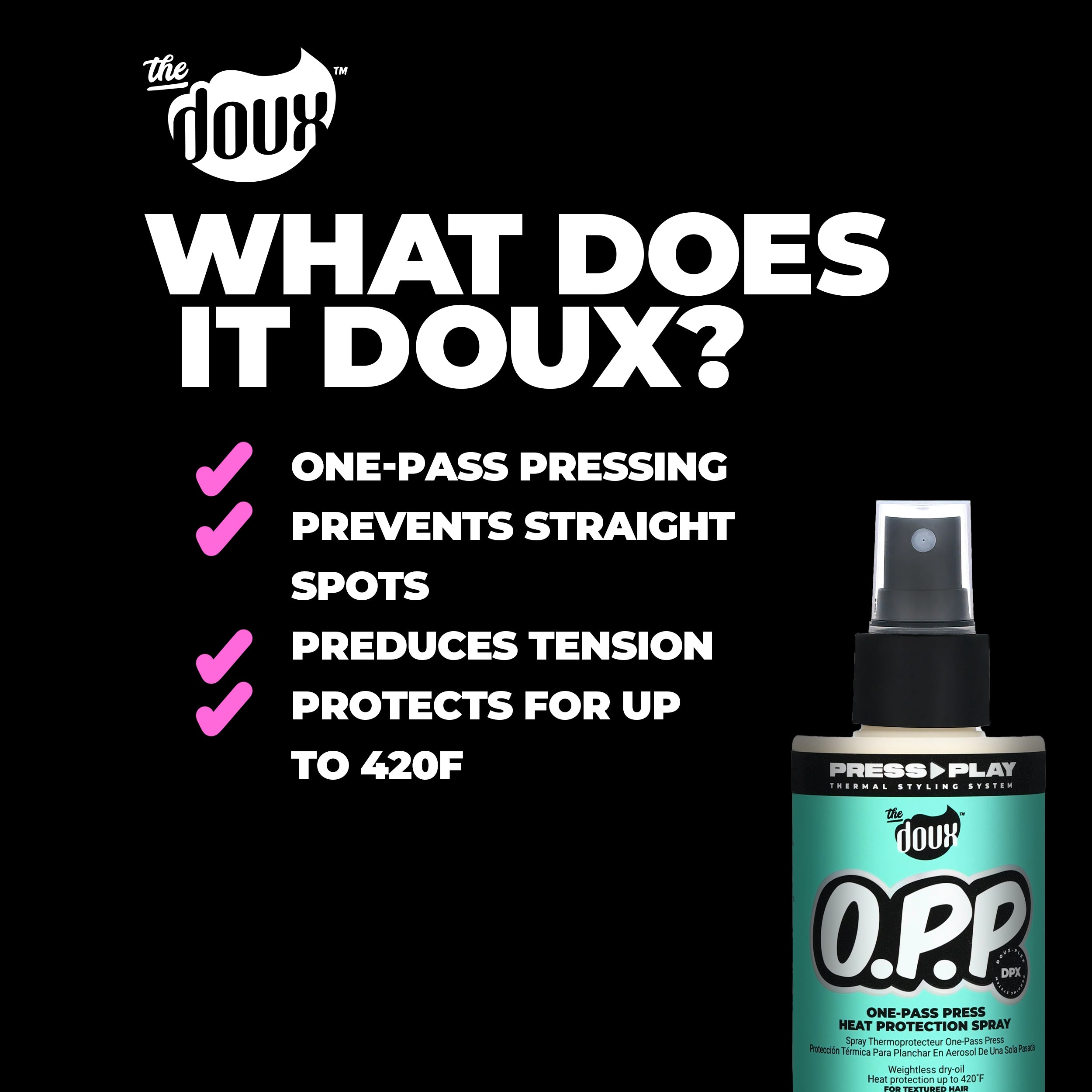 O.P.P. One-Pass Press Heat Protection Spray