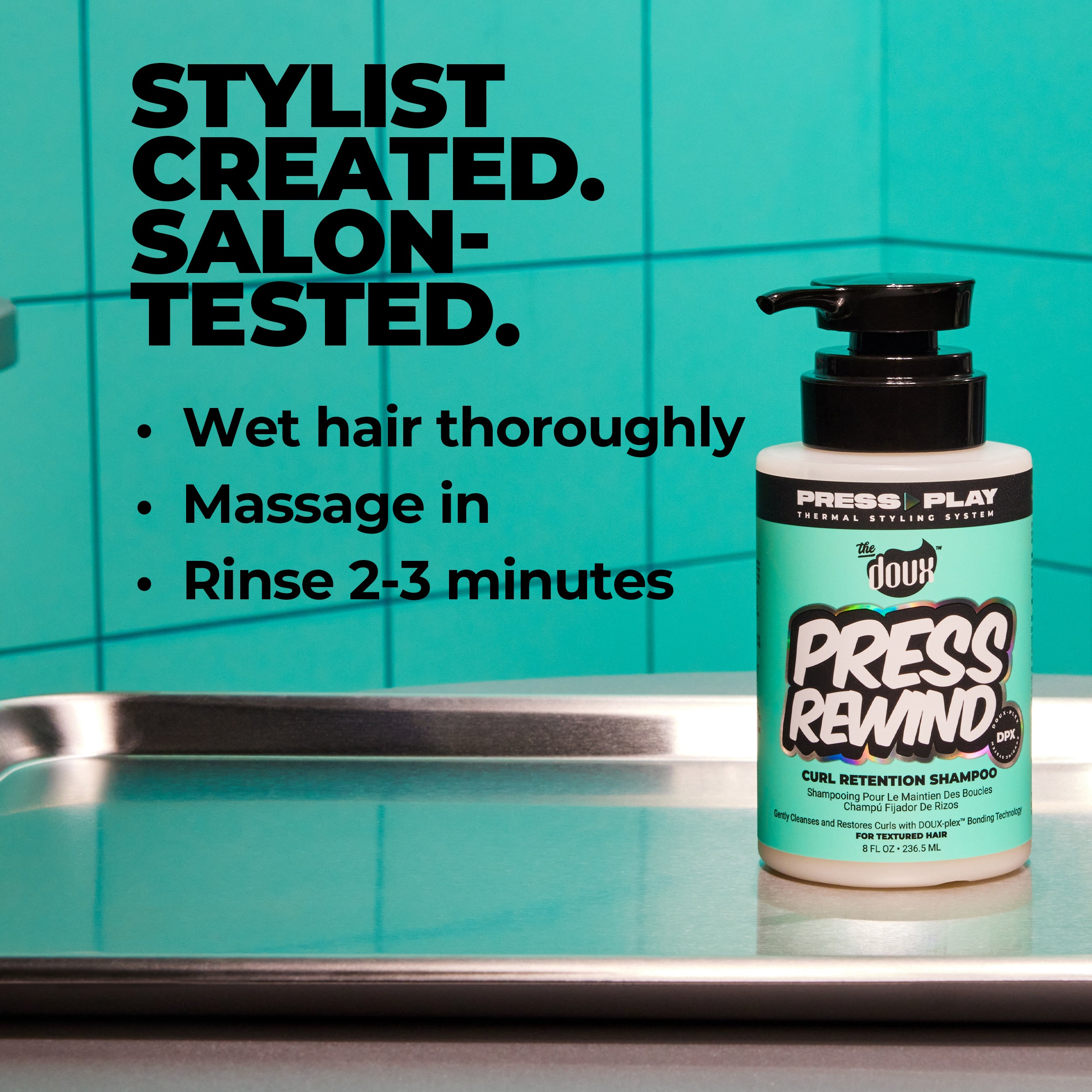 PRESS REWIND Curl Retention Shampoo