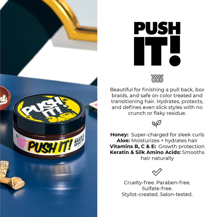 PUSH IT! Honey Braid & Edge Gel 8oz