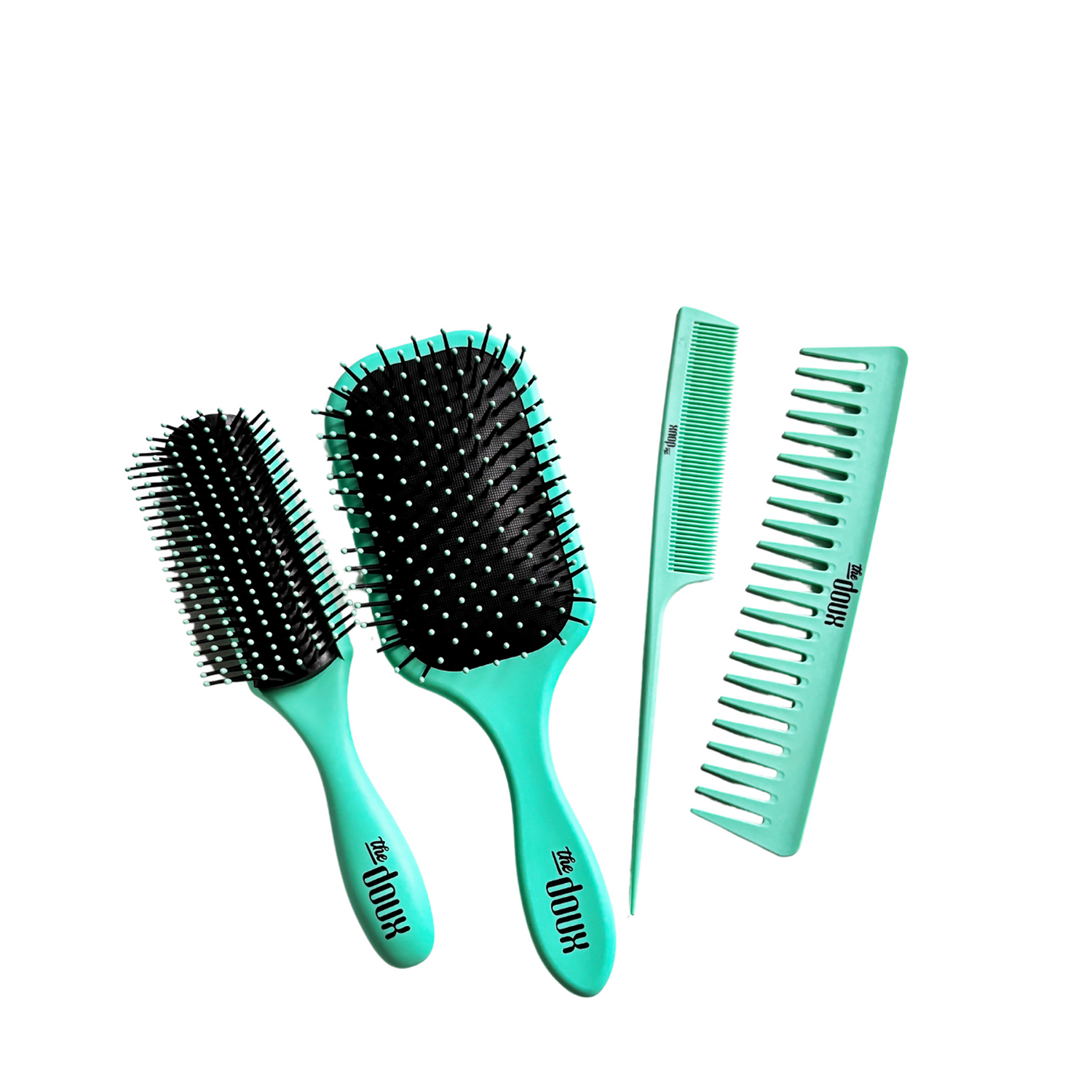 a group of hair brushes