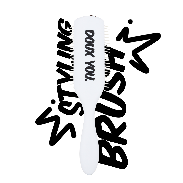 OLD SCHOOL Classic Styling Brush - WHITE